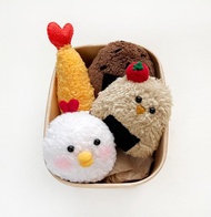 日式飯糰便當盒 寶寶玩具 壽司 手搖鈴