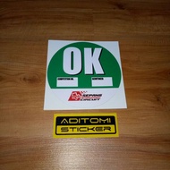 Sepang Circuit OK inkjet printing sticker