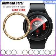 Diamond Ring Bezel for Galaxy Watch 6 classic 43mm 47mm Decoration Bezel Protector Frame Edge Case f