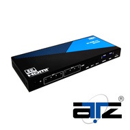 ATZ 4x2 HDMI v2.1 8K 60Hz Matrix Switcher Downscaler w/Audio Extractor+eARC, HDMI Switcher HDMI eARC
