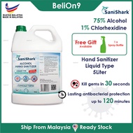 [BeliOn9] SaniShark Hand Sanitizer Liquid Sanitizer Type 5L Refill Pack