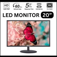 YAMIGO 20” 19" FHD LED Monitor Gaming CCTV Monitor 20Inch 1600*900 Resolution 60HZ w HDMI VGA