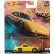 Hot Wheels 95 Mazda RX7 FD Yellow STREET TUNERS