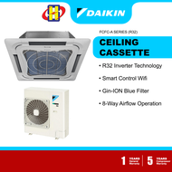 Daikin Air Conditioner (3.5HP-6.0HP)Inverter FCFC-A Series R32 Ceiling Cassette FCFC85A / FCFC100A / FCFC125A / FCFC140A