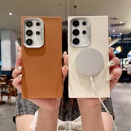 Leather Case For Samsung Galaxy S24 S23 S22 S21 Plus S24 S23 Ultra S24FE S23FE S20 FE With Magnetic 