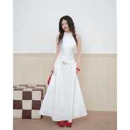 HASTEN Women's Camisole Dress Cute Long Shirt Collar SECODEE