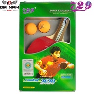 Table tennis racket 729-2020 + Free 2 table tennis balls + 1 racket bag