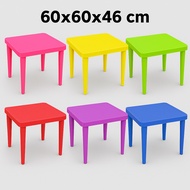Taiwan Plastic Children's Study Table, Preschool Table, Plastic Children's Table 60x60x46 cm