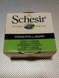 Schesir 全天然吞拿魚海藻飯 貓罐頭 85g