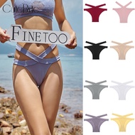 Cute Byte New Fashion Women's Seamless Sexy Panties Cross Strap Underwear Briefs 8 Solid Colors For 