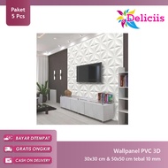 5 Sheets Of PVC WallPanel/3D PVC Wall Panels/Decorative Wall Wallpaper/3D PVC Wall Panels