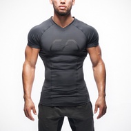 Gymshark muscle brothers new tight-fitting compression garments men s sport stretch breathable fitne