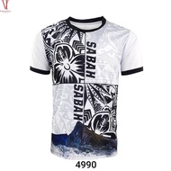 【 Victoria 】T-shirt Sabah Sabahan Batik Jersey Material | Baju T-shirt Batik Sabah Sabahan Jersey