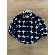 BLOUSE POLKADOT hitam putih