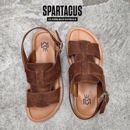 [Sandals] Spartacus Sandals with crazy horse waxed cowhide straps, warrior style