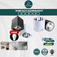 4"/6"/8" E27 Flush Mount Surface Downlight Milo Tin Lampu Siling Moden Lampu LED Downlight Casing La