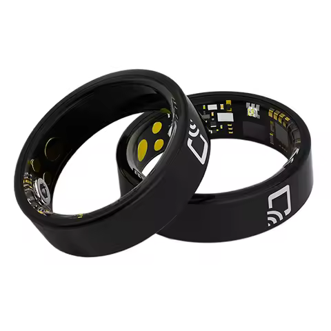 Ceramics NFC Smart Ring Heart Rate Blood Pressure Sleep Monitoring, 5ATM & IP68 Waterproof, Multiple