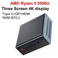 Peladn WI-4 Ryzen 5 5500U 迷你電腦 Windows 11 Pro DDR4 3200Mhz 16GB 512GB SSD NVME WiFi 6 BT5.2 4K 高清 10