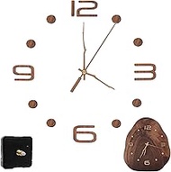 Quartz Clock Movement Kit 0.86in Shaft Clock Movement Mechanism with Hands and Numerals for 9in-12in