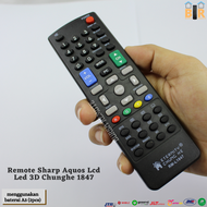 Remot Remote TV SHARP Android Smart 3D Aquos LED LCD series Tanpa setting