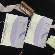 [Premium Vow Card] Wedding Purple Vow Card Marriage Declaration Bride Vow Book Groom Niche Pair Spea