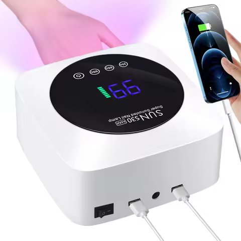 Rechargeable Nail Dryer 57 LED Nail Lamp UV Gel Nail Polish Curing Nail Lamp With Smart Sensor Manic