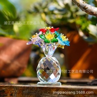 Crystal Flower Ornament Eternal Motherly Love Crystal Carnation Eternal Love Theme 76V2