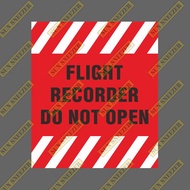 Black Box Do Not Open 3M Stickers 88x76MM