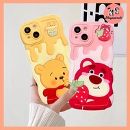 Iphone 14-IPHONE 14 PRO-IPHONE 14 MAX-IPHONE 14 PRO MAX CASING HP POOH AND LOTSO MOTIF PREMIUM SOFTC