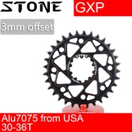Stone Bike Chainring with Chainring Guard 3mm Offset Direct Mount Round for Sram for GXP DUB GX Eagl