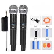 Mic Microphone Karaoke Profesional Wireless SM-58 UHF Double Free Sarung Mic bluetooth UHF/Mic Micro