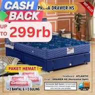 Guhdo New Prima Drawer Laci - Fullset Atlantic Style - SPRING BED SET