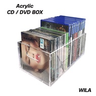 กล่องใส่แผ่น CD / DVD อะคริลิค ที่เก็บแผ่นซีดี ดีวีดี กล่อง Acrylic ลังอะคริลิค
