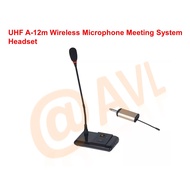 UHF A-12m Wireless Microphone Meeting System Headset