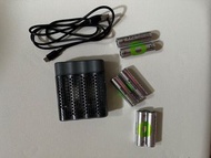 GP Recyko NiMh 2600mAh 1.2V 充電池 6 粒 連充電器