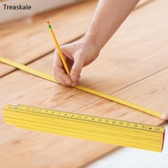 TREA Handheld Foldable Ruler Yellow Carpenter Ruler Easy for Working in Architecture
