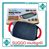 SUGGO Multi grill pan BBQ Square pan pemanggang wajan datar anti lengket panggangan tanpa arang