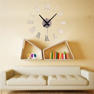 DIY Round Wall Clock Modern Design Mirror Surface Wall Sticker Home Decor Gold Silver Clock For Livi