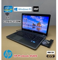 โน๊ตบุ๊คมือสอง HP Probook 4540S Corei5-3120M(RAM:4gb/HDD:500gb)จอใหญ่15.6นิ้ว คีย์บอร์ดตัวเลขแยก