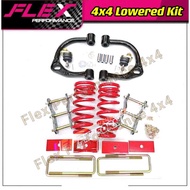 4X4 LOWERED KIT HILUX VIGO TRITON DMAX RANGER NAVARA COLORADO BT50 NP300 SHACKLE BLOCK LOWER COIL SP