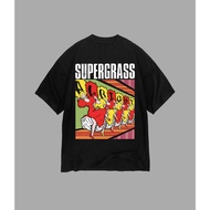 Supergrasskaos band - Alright/Time | Supergrass T-shirt - Alright/Time