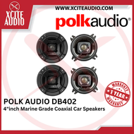 Polk Audio DB402 Marine Certified 4"inch Coaxial Car Speakers