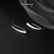 1000earring 925 Sterling Silver Via Climber Earrings - Silver