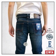 EDWIN 505 SLIM FIT JEANS (RED THREADS) 7506-2735(DUSTY INDIGO)