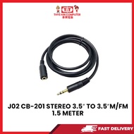 J02 CB-201 STEREO 3.5" TO 3.5"FM/M 1.5 METER (DELIVER BY NILAI & SEREMBAN &MELAKA)