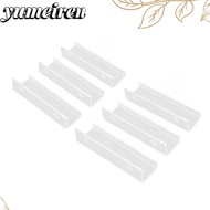 YUMEIREN 6pcs Wall Mounted Record Holder,  Floating Shelves Acrylic Record Shelf, Music Collection S