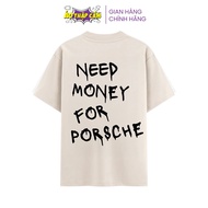 VẢI LOẠI TỐT - Áo Thun Xe Hơi Cotton "NEED MONEY FOR PORSCHE" Áo Phông Áo Thập Cẩm