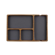 Wooden Desktop Storage Organization Box for Glasses Mobile Phone Solid Wood Partition Storage Box