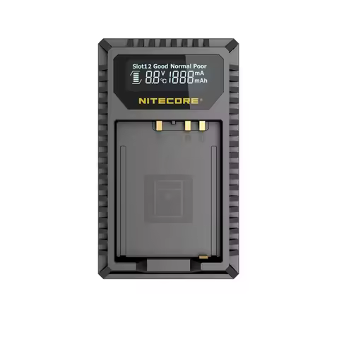 NITECORE FX1 Dual Slot USB Charger For Fujifilm NP-W126 NP-W126S Camera Battery X-Pro1 X-T1 XE1 XE2 