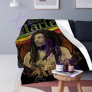 Living room, bedroom, sofa bed, maple leaf velvet blanket for picnic, Bob Marley music decoration reggae blanket 17